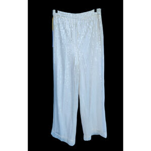 House of Harlow 1960 Embellished White Evening Pants 8